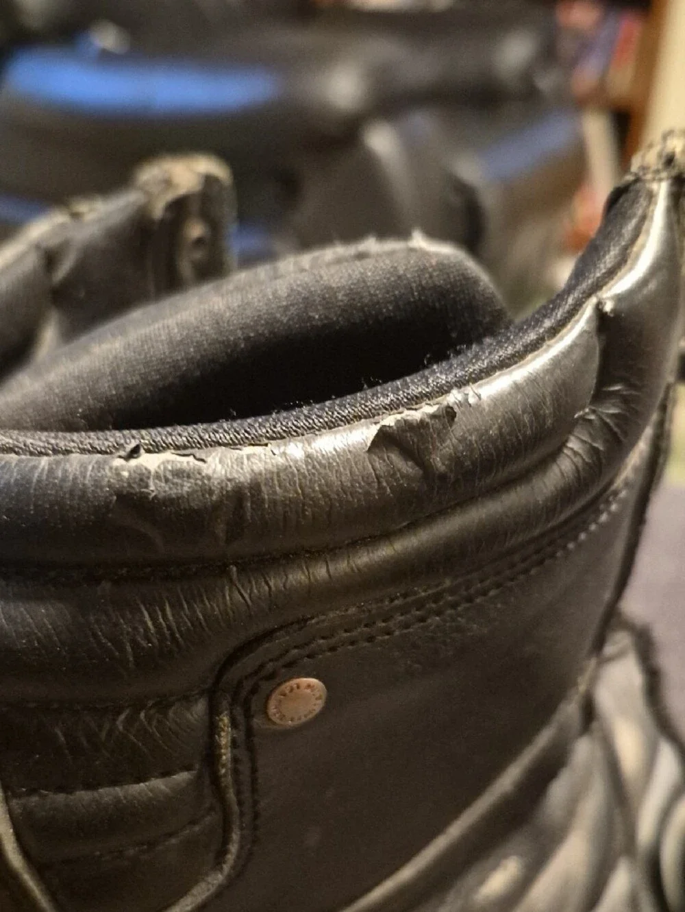 Harley-Davidson Men's Black Leather Lace-Up Work Boots